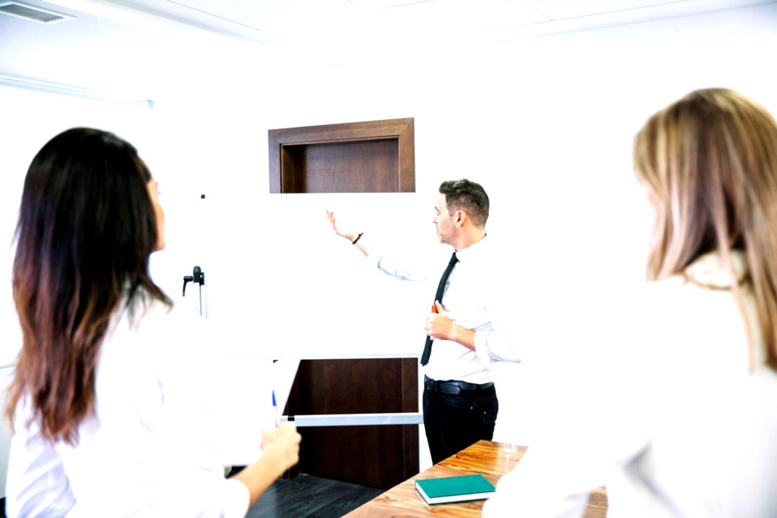 Professional financial consultation workspace